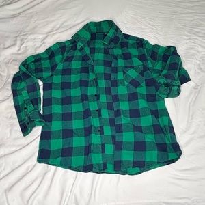 St. Paddy’s Day Parade Green Plaid Flannel